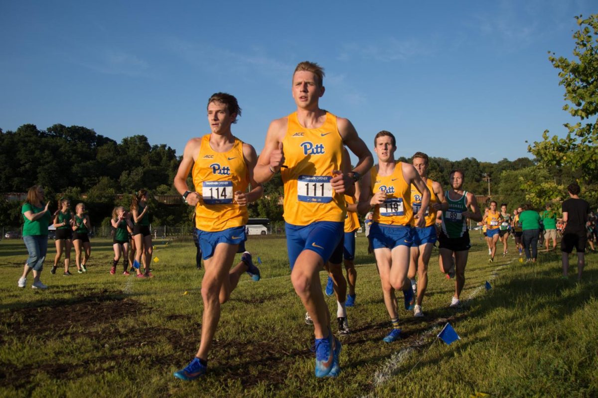 Pitt Cross Country runners compete at a home meet in Sept. 2019. 