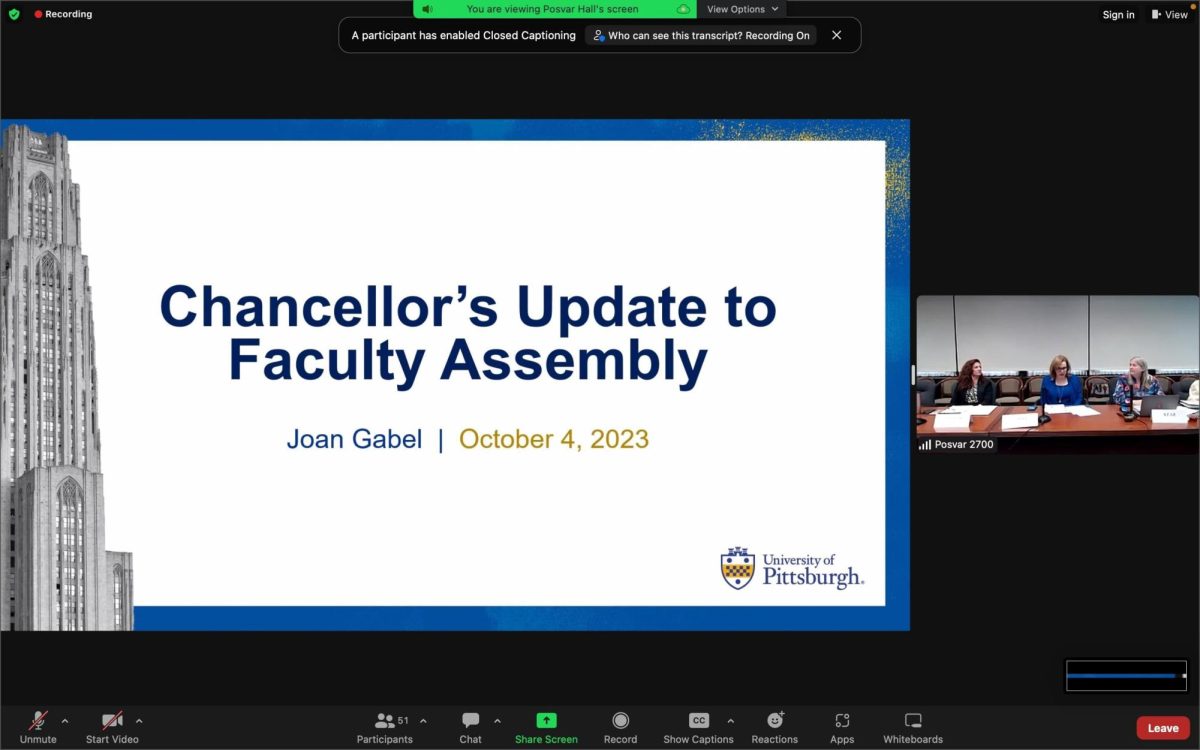 The Chancellors Update to Faculty Assembly meeting.