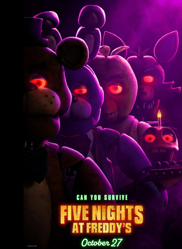 The Five Nights at Freddys movie poster.