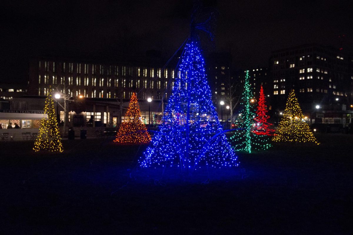 Christmas+trees+in+Schenley+Plaza.