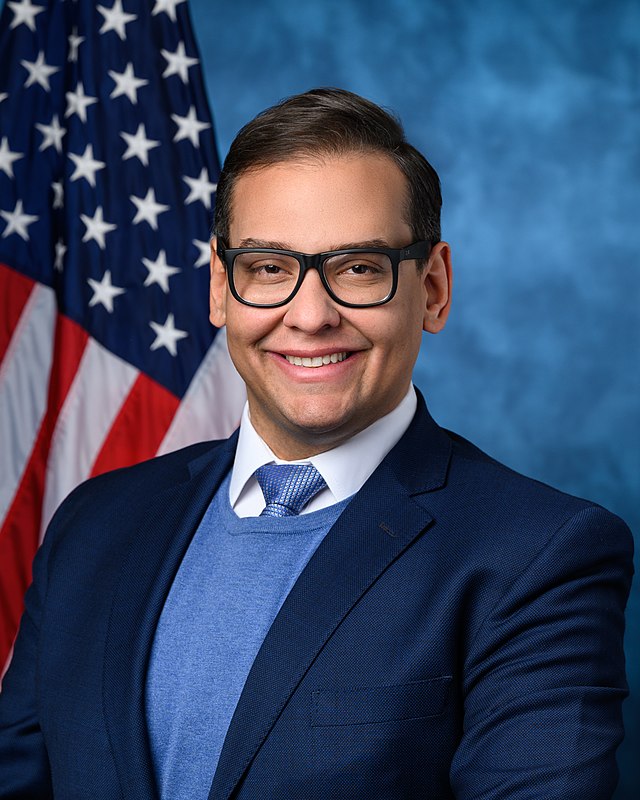 Official portrait of former Representative George Santos (R-NY) for the 118th Congress.