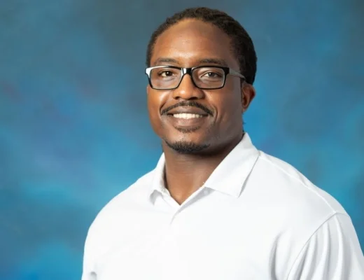 Ron Idoko, associate director of Pitt’s Center on Race and Social Problems, poses for a headshot.