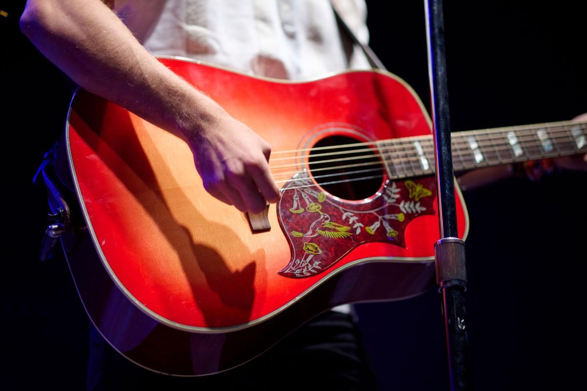 Country music artist Connor Smith plays the guitar during his concert at Stage AE.
