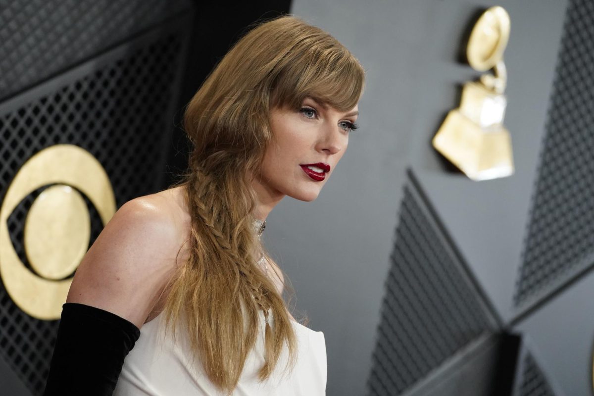 Taylor Swift arrives at the 66th annual Grammy Awards on Feb. 4, 2024, in Los Angeles.