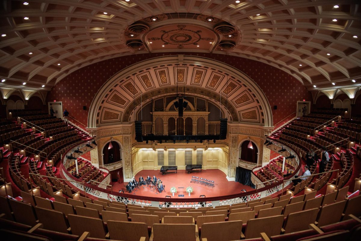 The newly renovated Carnegie Music Hall on Friday morning.