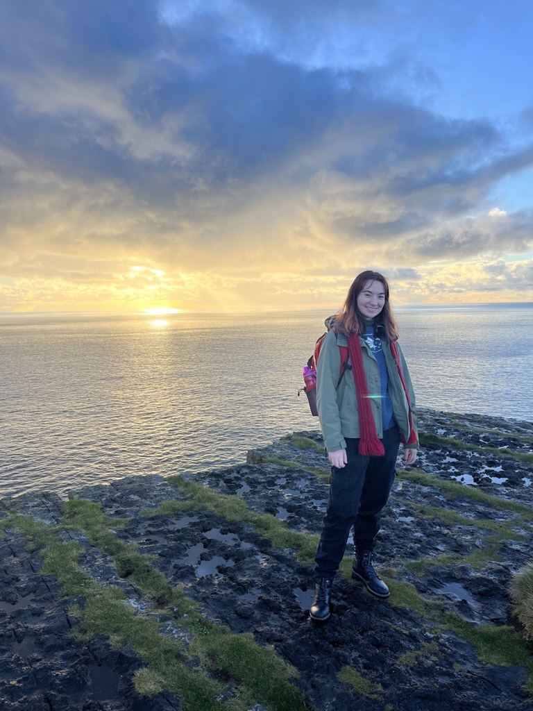 Anna Ehlers poses for a photo in Inishmore, Ireland.