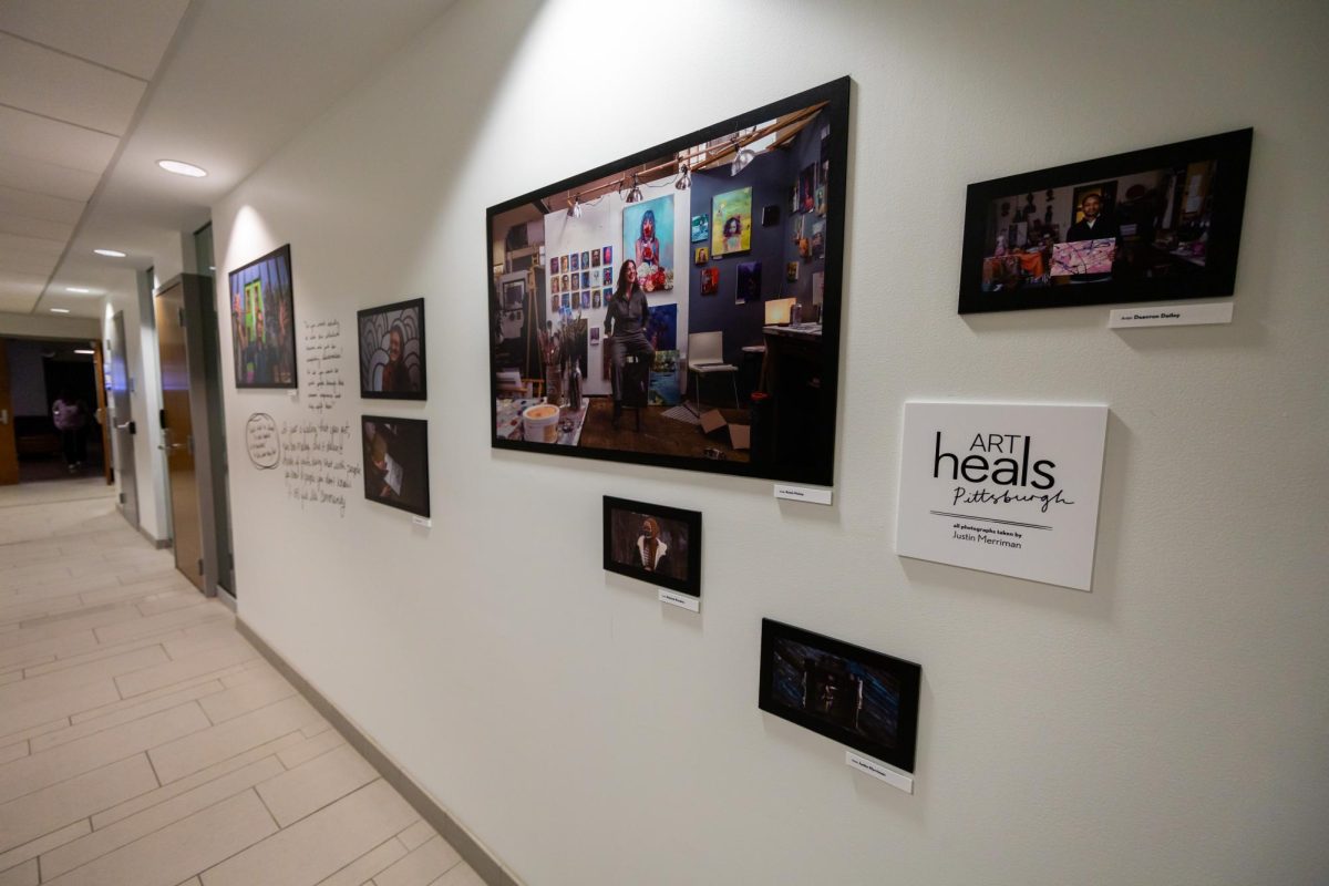 Photos by Justin Merriman on display at the ART Heals Pittsburgh exhibit in the Public Health Building.
