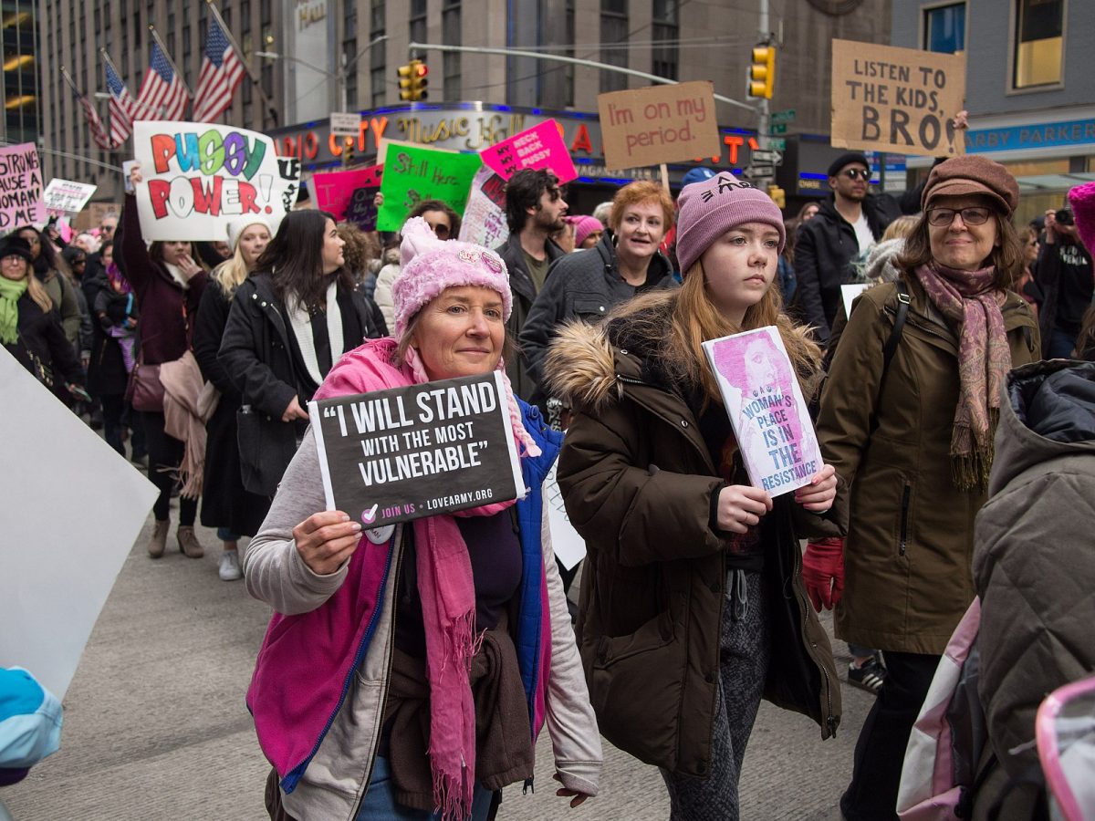 Womens March in New York City on Jan. 20, 2018.