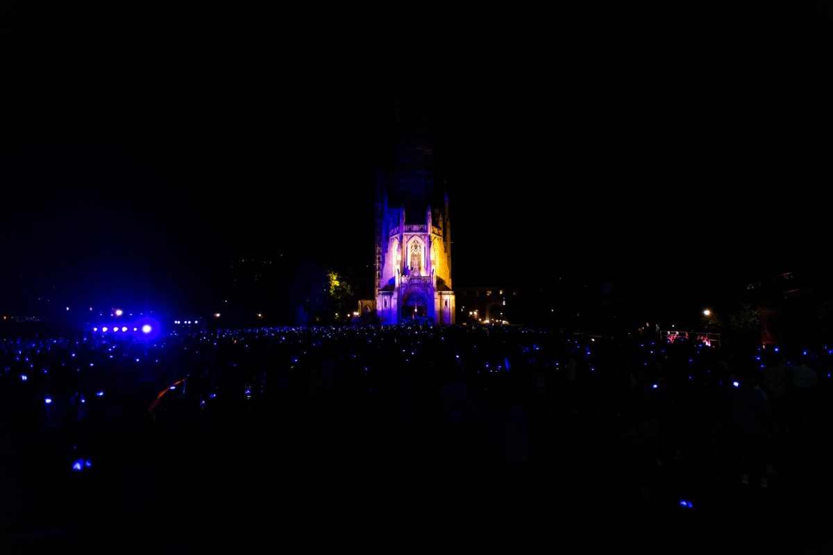 The lanterns light up during the lantern ceremony on Sunday, Aug. 25.