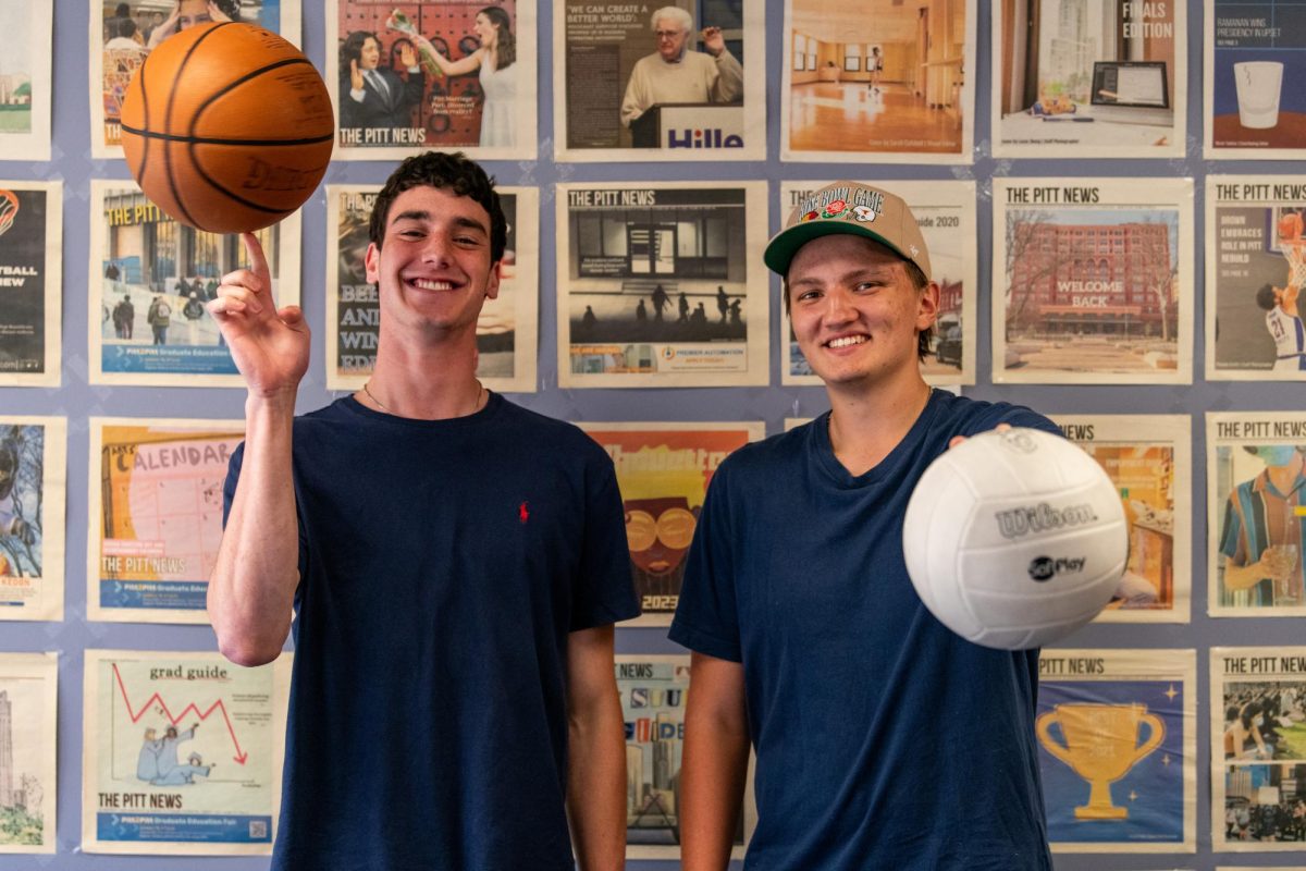 (from left to right) Sports Editors Aidan Kasner and Matthew Scabilloni 