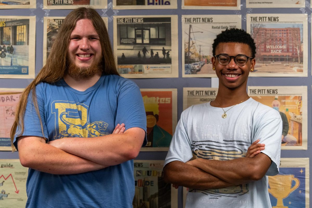 (from left to right) Visuals Editors Alex Jurkuta and Carrington Bryan