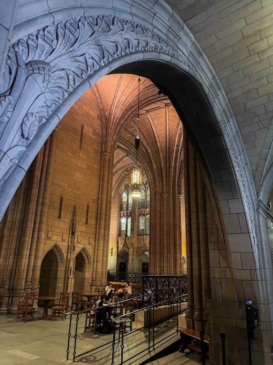 The interior of the Cathedral of Learning.
