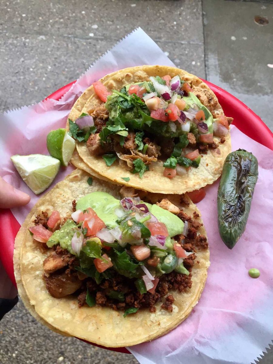 Tacos from the Oakland Las Palmas location.