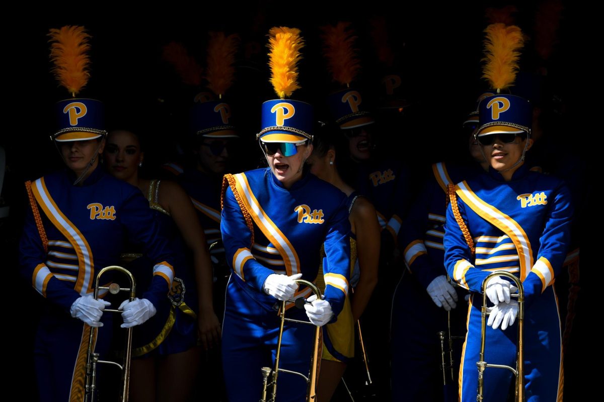 Pitt band at the Panthers’ first game of the season against Wofford at Acrisure Stadium on Saturday, Sept. 2, 2023.