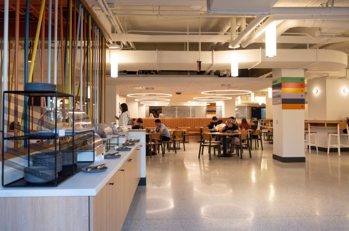 Students dine at the Eatery.
