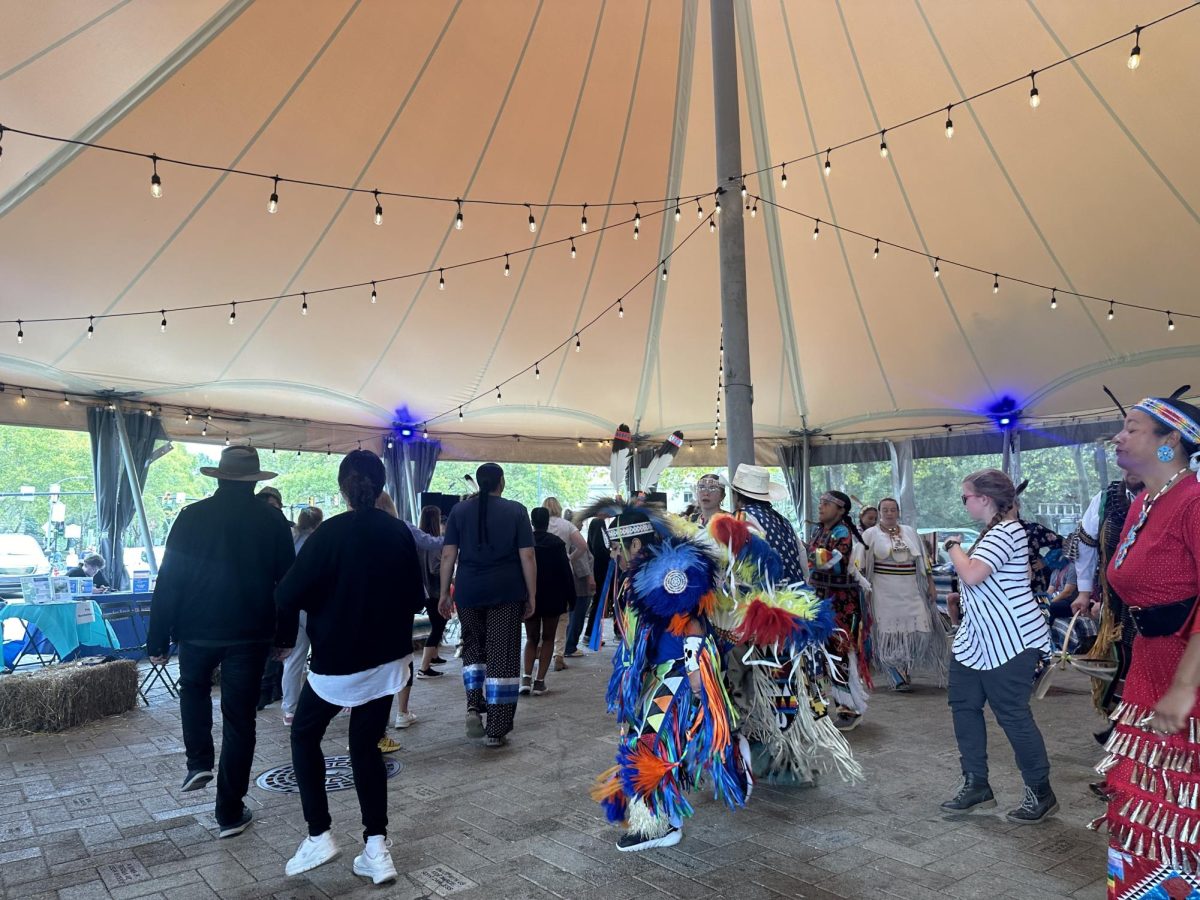 Participants dance during the Indigenous Culture Festival.