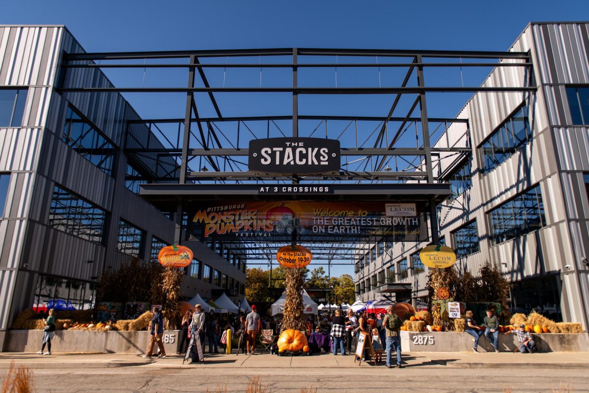 The entrance to the Monster Pumpkin Festival on Saturday, Oct. 19.