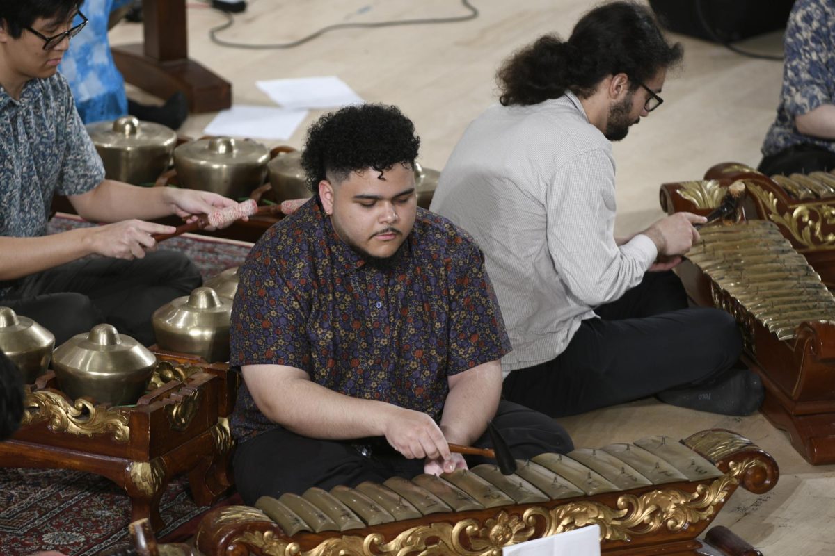 Pitt’s Gamelan Ensemble performs in Bellefield Hall on Monday, Nov. 18. 
