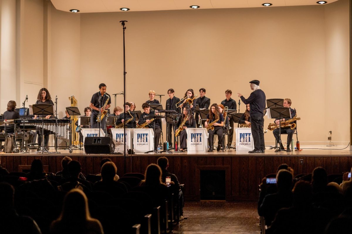 Pitt Jazz Ensemble performs in Bellefield Hall on Thursday, Nov. 21.
