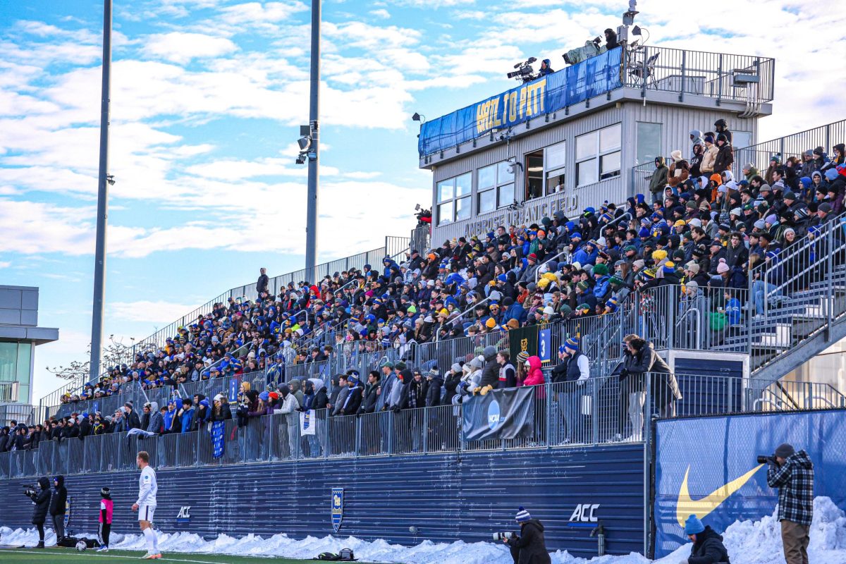 Crowds packed into Ambrose Urbanic field during Pitt men’s soccer’s game against Vermont on Saturday Dec. 7th, 2024.