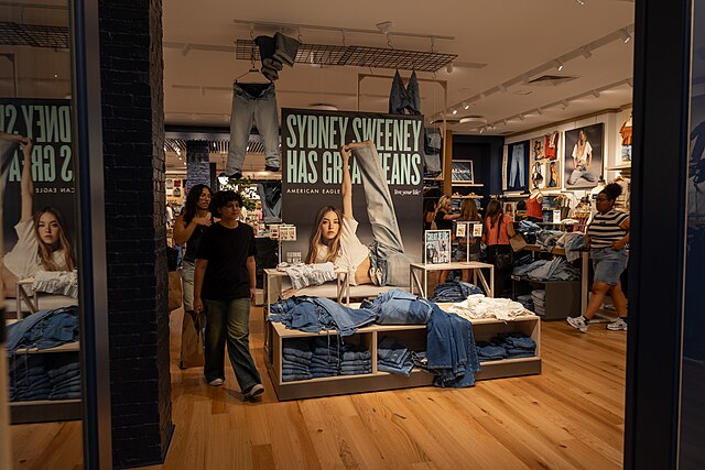 American Eagle Outfitters’ “Sydney Sweeney has great jeans” ad campaign.
