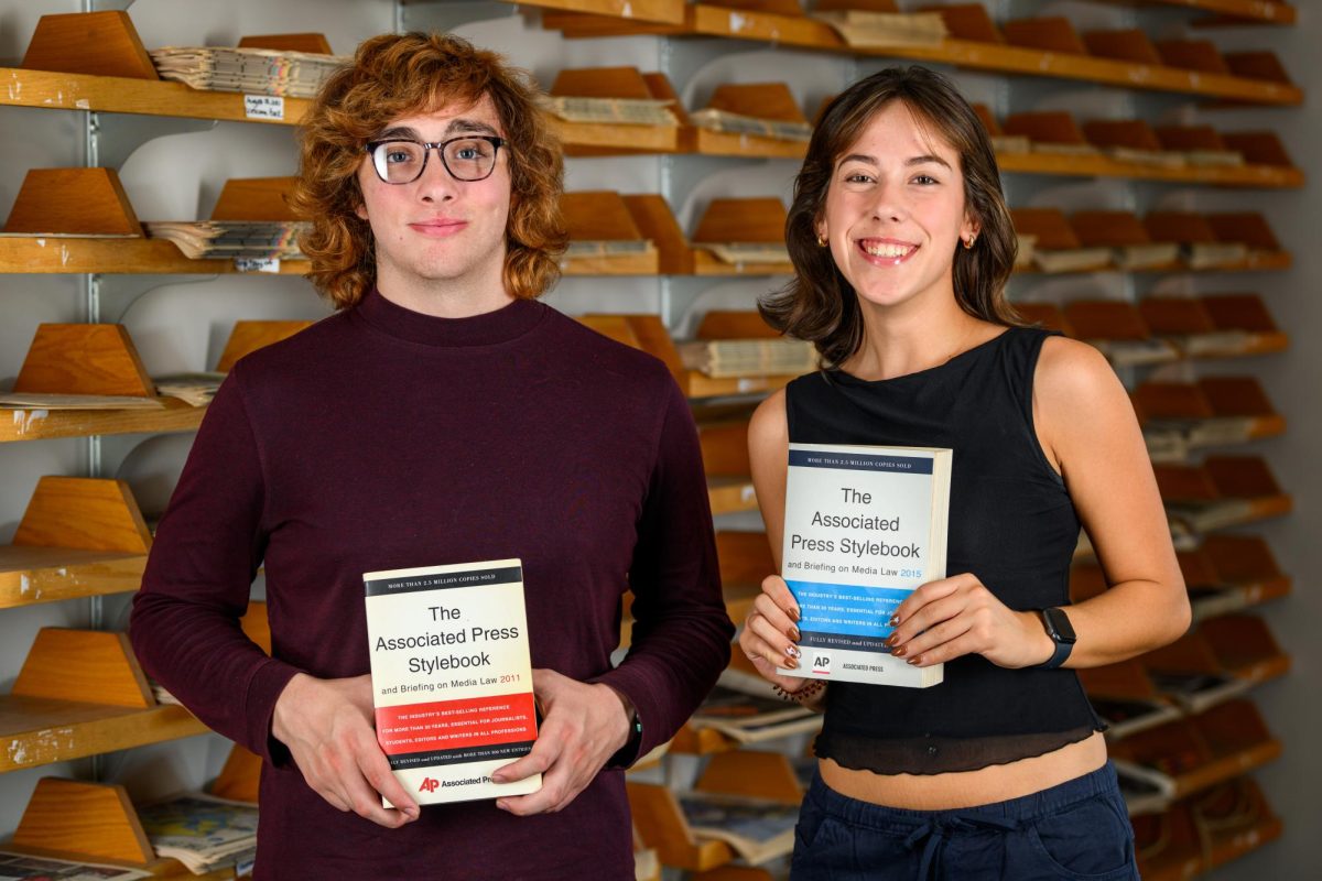 (from left to right) Copy chiefs Kyle Bozzetti and Emily Harris.