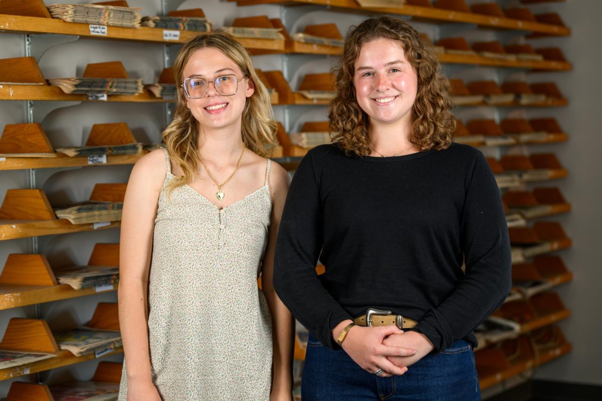 (from left to right) Opinions editors Emma Hannan and Tessa Powers.