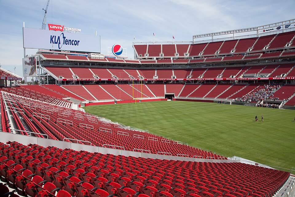 An image of Levi’s Stadium in Santa Clara, California.