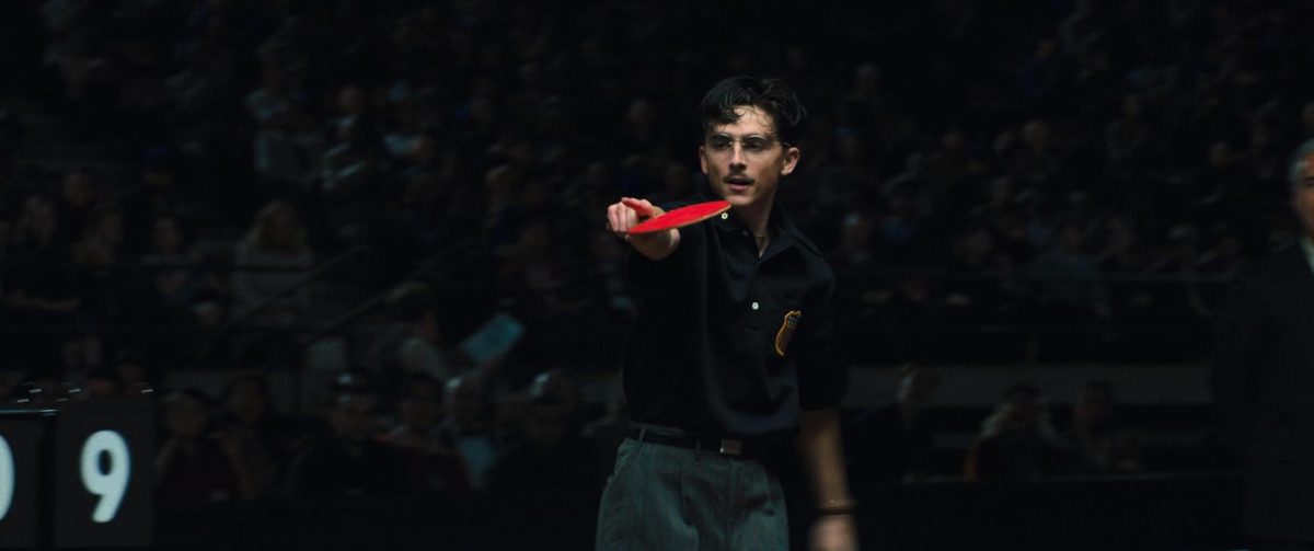 Timothée Chalamet in Marty Supreme (2025).
