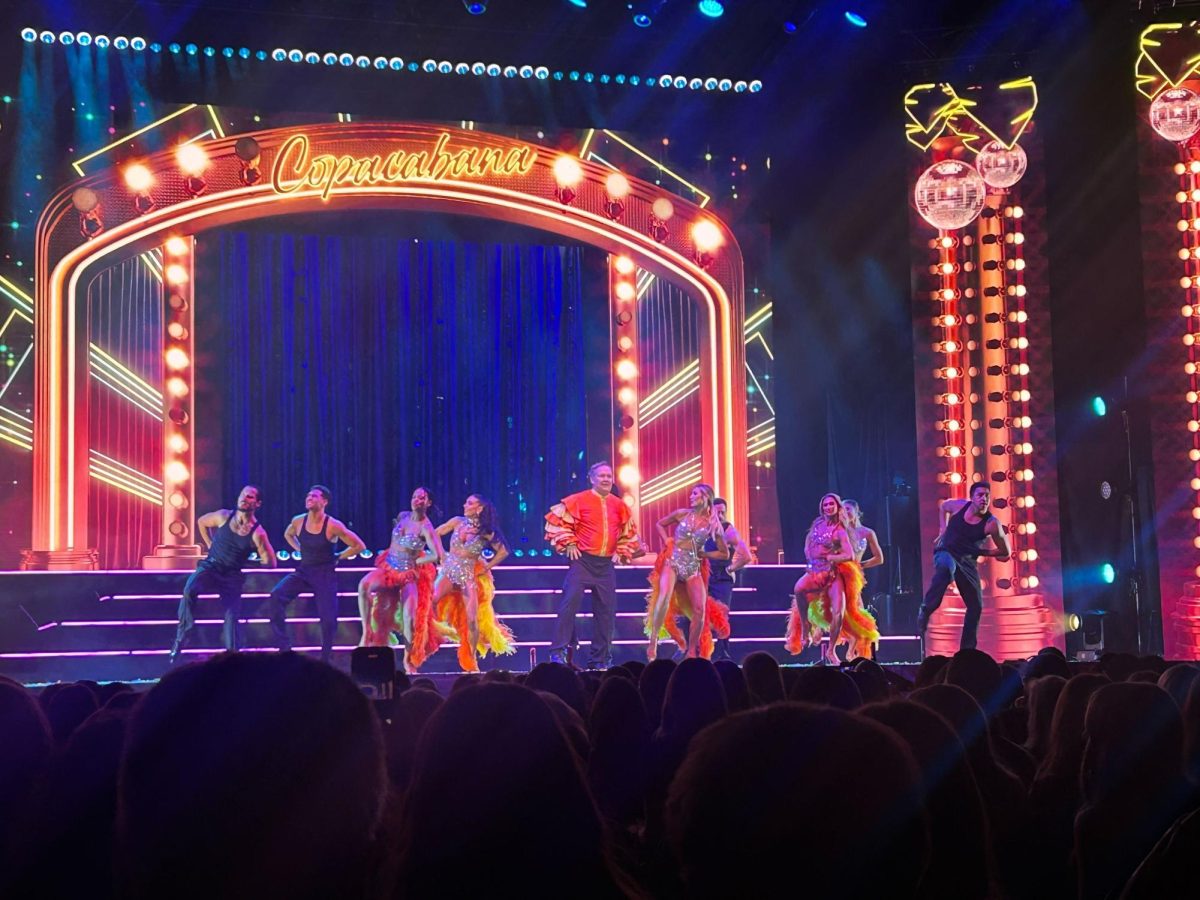 The “Dancing With the Stars” cast performs at the Petersen Event Center on Sunday.
