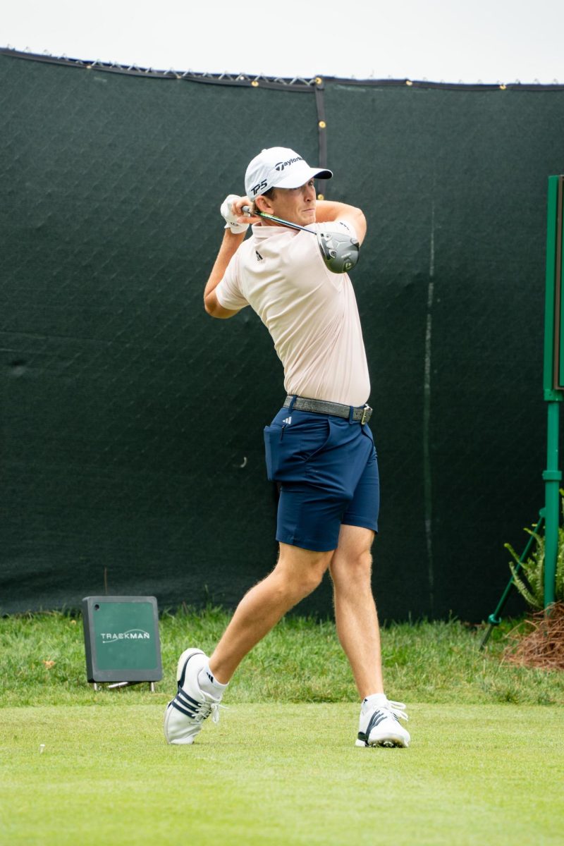 Jacob Bridgeman at the 2025 Travelers Championship.
