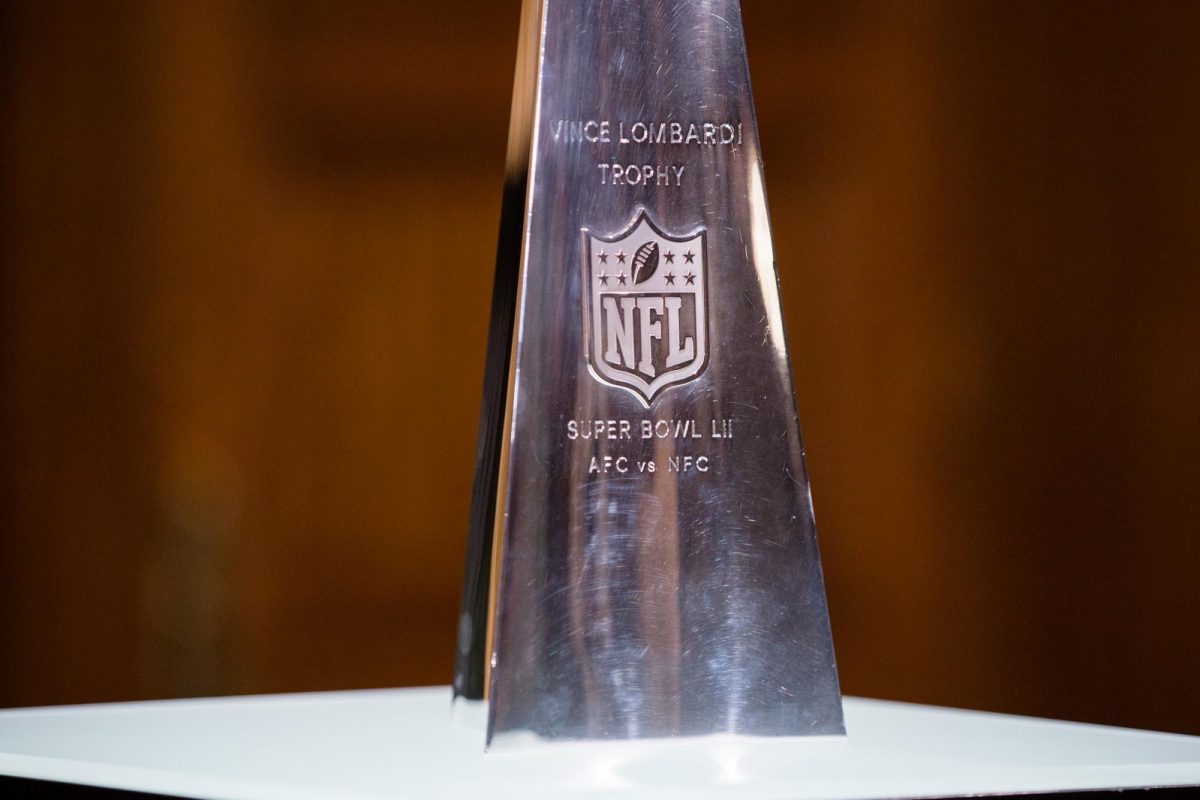 The Super Bowl LII Vince Lombardi trophy.