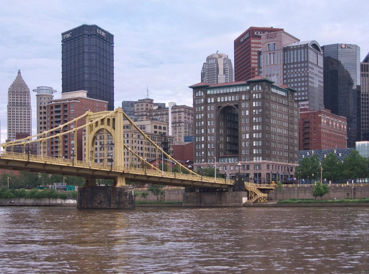 A view of downtown Pittsburgh.
